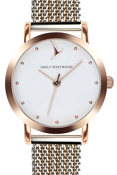 Emily Westwood Аналогов часовник с двуцветна мрежеста верижка Жени
