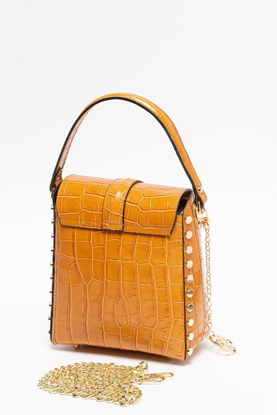 Chiara Canotti Geanta crossbody mica, de piele, cu aspect de piele de crocodil Femei