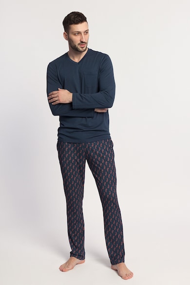 Sofiaman Pijama cu bluza cu maneci lungi Grant Barbati