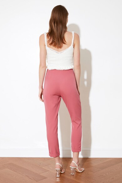 Trendyol Pantaloni crop cu talie inalta Femei