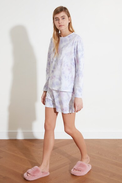 Trendyol Pijama cu model abstract Femei
