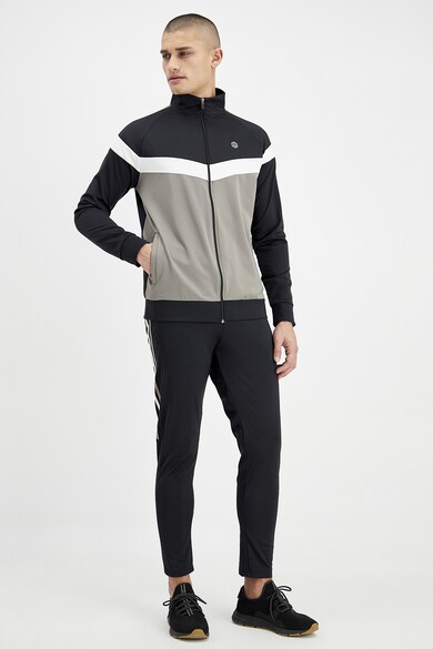 DeFacto Bluza sport cu fermoar si model colorblock Barbati