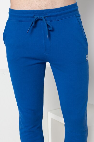 United Colors of Benetton Pantaloni sport din bumbac cu snur de ajustare Barbati