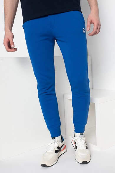 United Colors of Benetton Pantaloni sport din bumbac cu snur de ajustare Barbati