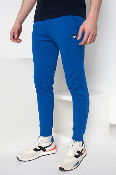 United Colors of Benetton Pantaloni sport din bumbac cu snur de ajustare Barbati