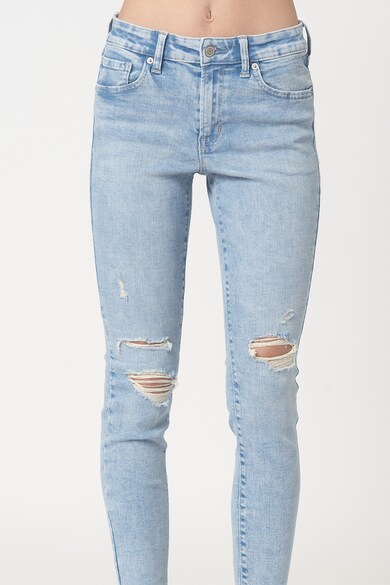 GAP Blugi crop skinny cu rupturi decorative Femei