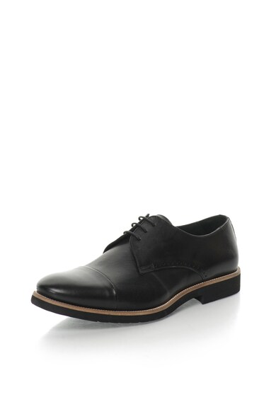 Zee Lane Pantofi Derby negri de piele Barbati