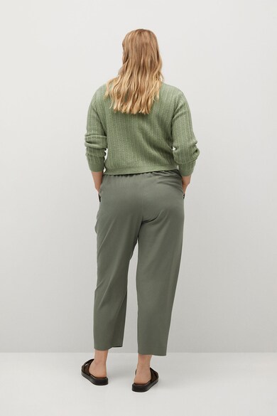 VIOLETA BY MANGO Pantaloni conici din amestec de lyocell Fluido Femei