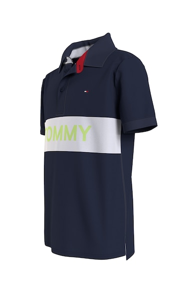 Tommy Hilfiger Tricou polo de bumbac organic cu imprimeu logo Baieti