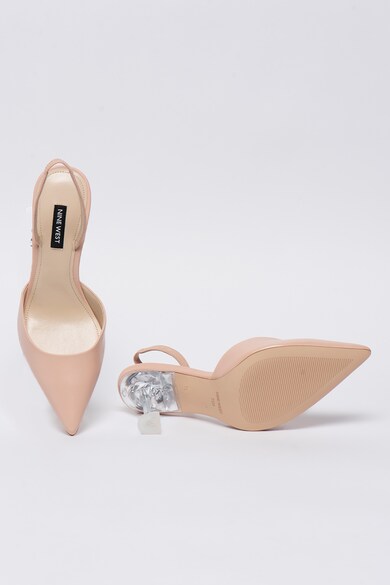 NINE WEST Pantofi stiletto de piele cu toc transparent Happy Femei