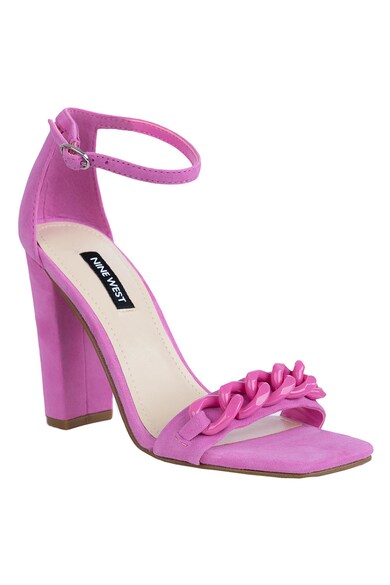 NINE WEST Sandale din piele intoarsa cu toc inalt Mindful Femei