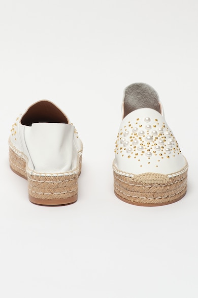 Twinset Espadrile de piele cu margele Femei