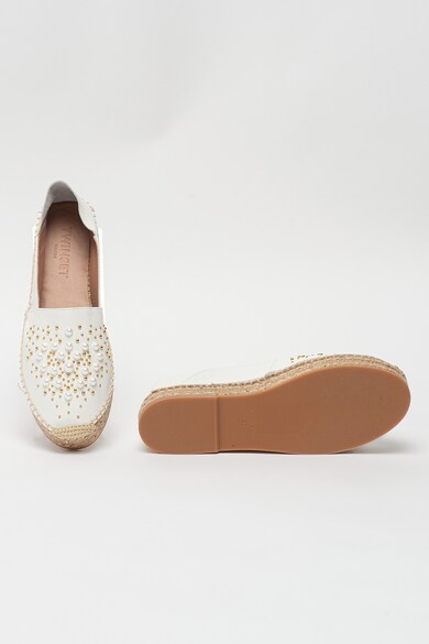 Twinset Espadrile de piele cu margele Femei