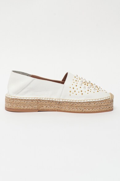 Twinset Espadrile de piele cu margele Femei