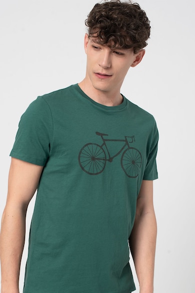 GAP Tricou din bumbac cu imprimeu bicicleta Barbati