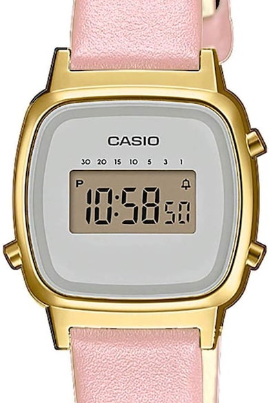 Casio Дигитален часовник с кожена каишка Жени
