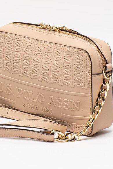 U.S. Polo Assn. Geanta crossbody de piele ecologica, cu logo Femei