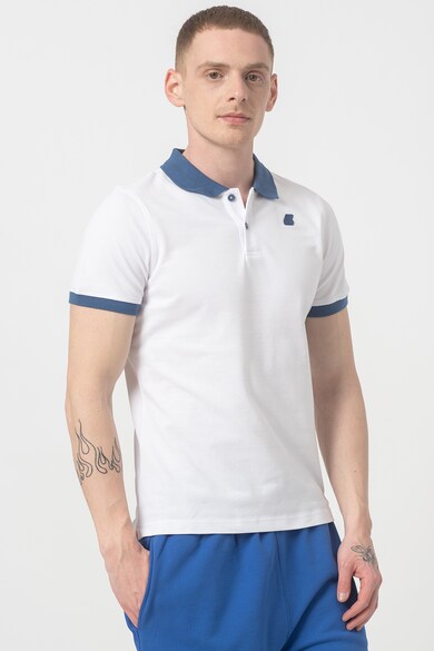 K-Way Tricou polo slim fit cu detalii contrastante Vincent Barbati