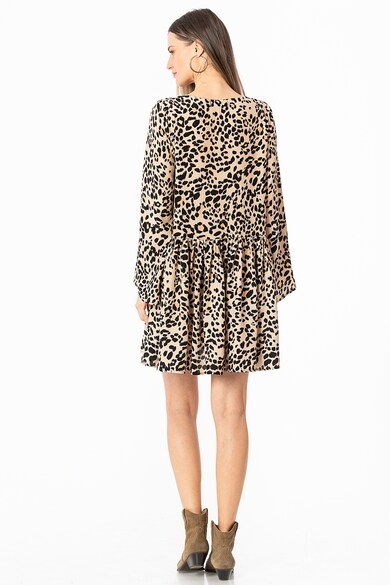 NAIV Clothing Rochie cu animal print si decolteu in V Femei