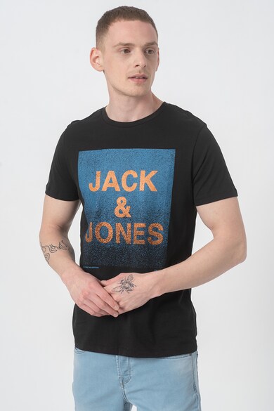 Jack & Jones Tricou regular fit cu decolteu la baza gatului si logo York Barbati