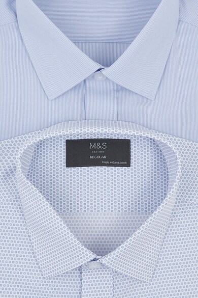 Marks & Spencer Set de camasi cu model cu buline si dungi - 2 piese Barbati