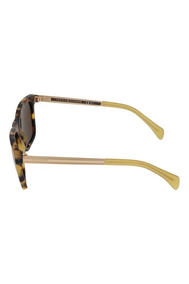 Tommy Hilfiger Ochelari de soare patrati cu aspect tortoise Barbati