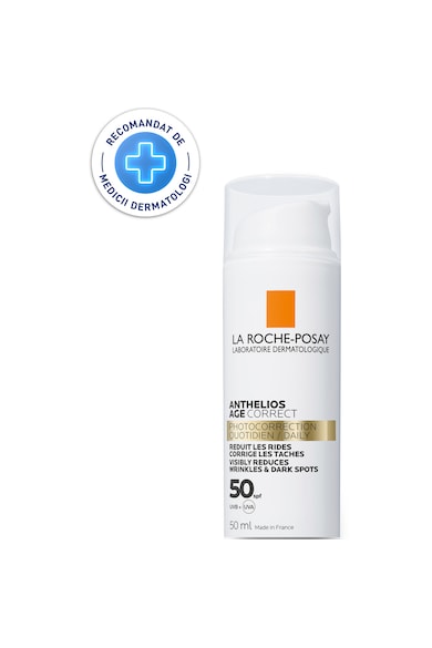 La Roche-Posay Anthelios Age Correct Arckrém fényvédővel, Öregedésgátló hatás, SPF 50, 50 ml női