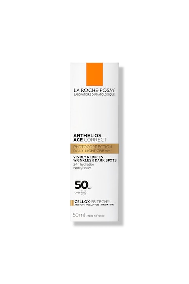 La Roche-Posay Anthelios Age Correct Arckrém fényvédővel, Öregedésgátló hatás, SPF 50, 50 ml női