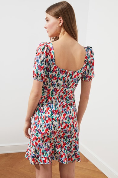 Trendyol Rochie mini cu model abstract floral Femei