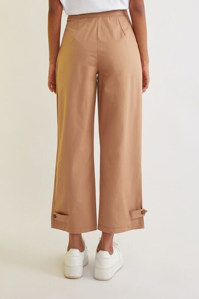 Trendyol Pantaloni crop de lyocell Femei