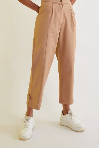 Trendyol Pantaloni crop de lyocell Femei