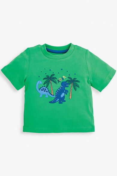JoJo Maman Bebe Set de pijamale cu imprimeu dinozauri - 4 piese, Multicolor Baieti