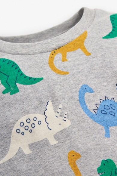 JoJo Maman Bebe Set de pijamale cu imprimeu dinozauri - 4 piese, Multicolor Baieti