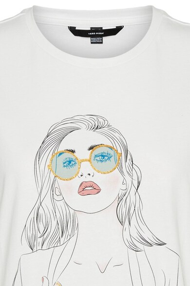 Vero Moda Tricou din bumbac organic cu imprimeu grafic Berta Femei