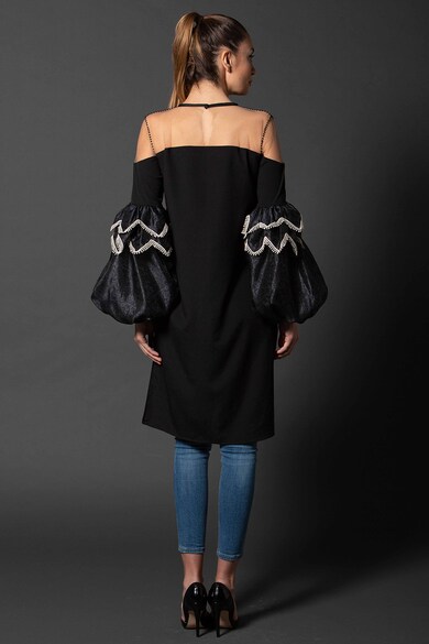 IE clothing Bluza asimetrica cu maneci bufante de inspiratie victoriana Femei