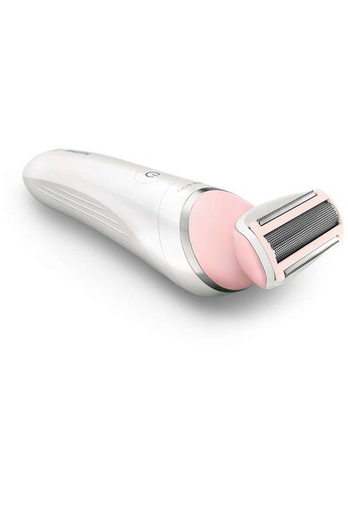 Philips Aparat de ras umed si uscat  SatinShave Advanced /00, Wet&Dry, Lamele rotunjite, Husa, Alb Femei