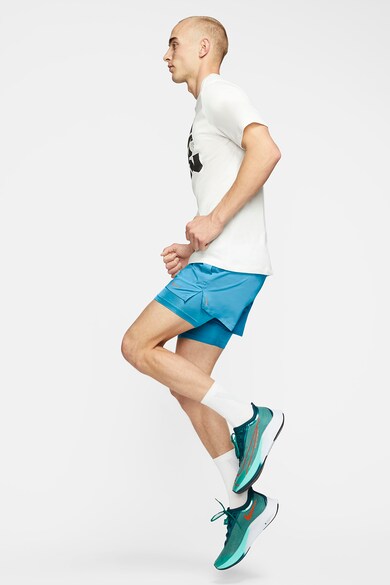 Nike Pantaloni scurti cu model 2in1 pentru alergare Flex Stride Barbati