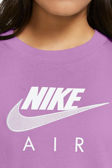 Nike Tricou cu decolteu la baza gatului si imprimeu logo Air Femei