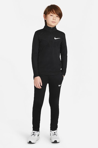 Nike Bluza cu imprimeu logo si tehnologie Dri-Fit pentru fitness Baieti