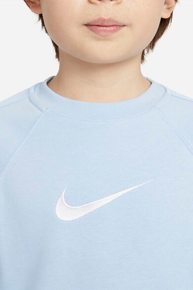 Nike Bluza sport cu logo si decolteu la baza gatului Swoosh Baieti