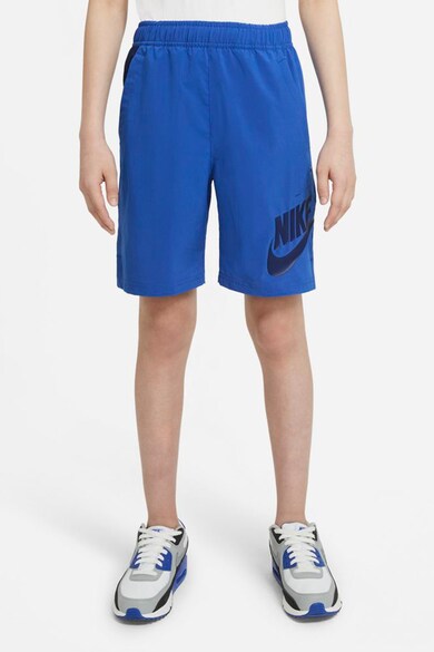 Nike Pantaloni scurti cu imprimeu logo si buzunare oblice Sportswear Baieti