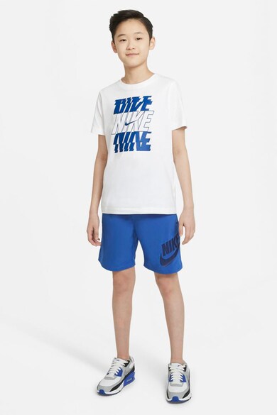 Nike Pantaloni scurti cu imprimeu logo si buzunare oblice Sportswear Baieti