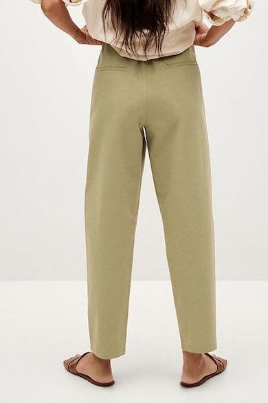 Mango Pantaloni conici cu pliuri Mint Femei