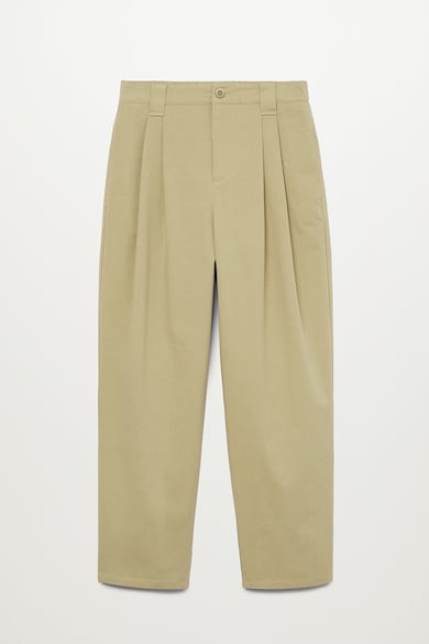 Mango Pantaloni conici cu pliuri Mint Femei