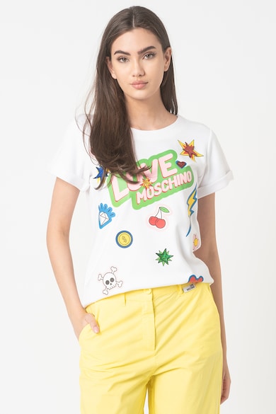 Love Moschino Tricou cu imprimeu grafic Femei