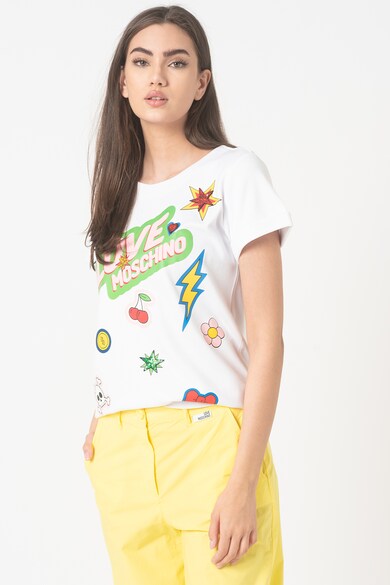 Love Moschino Tricou cu imprimeu grafic Femei