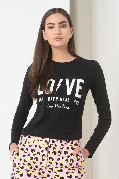 Love Moschino Bluza cu imprimeu logo Femei