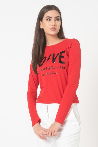 Love Moschino Bluza cu imprimeu logo Femei