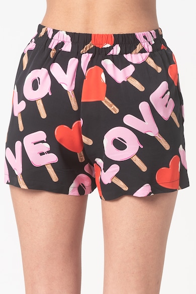 Love Moschino Къс панталон от вискоза с лого Жени