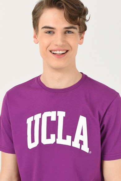 UCLA Tricou cu decolteu la baza gatului si imprimeu logo Culver Barbati